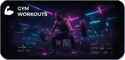Gym workout video montage